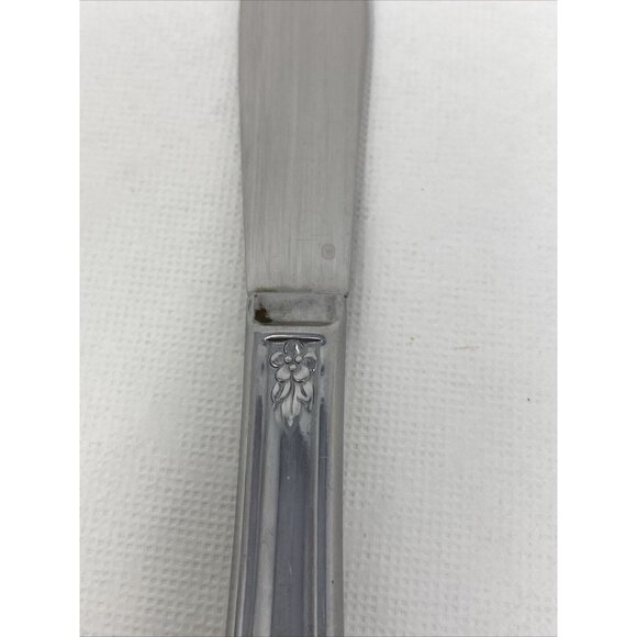 Lot of 6 Oneida FENWAY Dream Glossy Stainless Dinner Knives Wm A Rogers Vintage - Picture 5 of 6